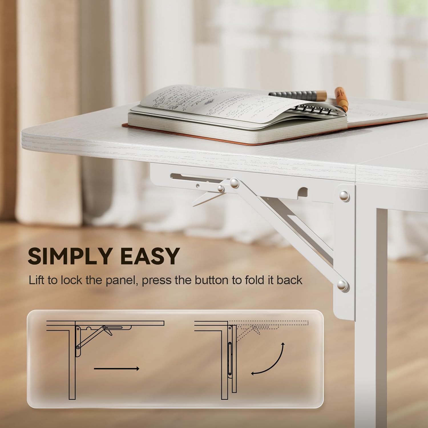 HLDIRECT 55 inch Gaming Desk with Power Outlets & LED Lights, Computer Desk with 3 drawers & Storage Shelves, Gaming Table with Monitor Stand and Foldable Tabletop