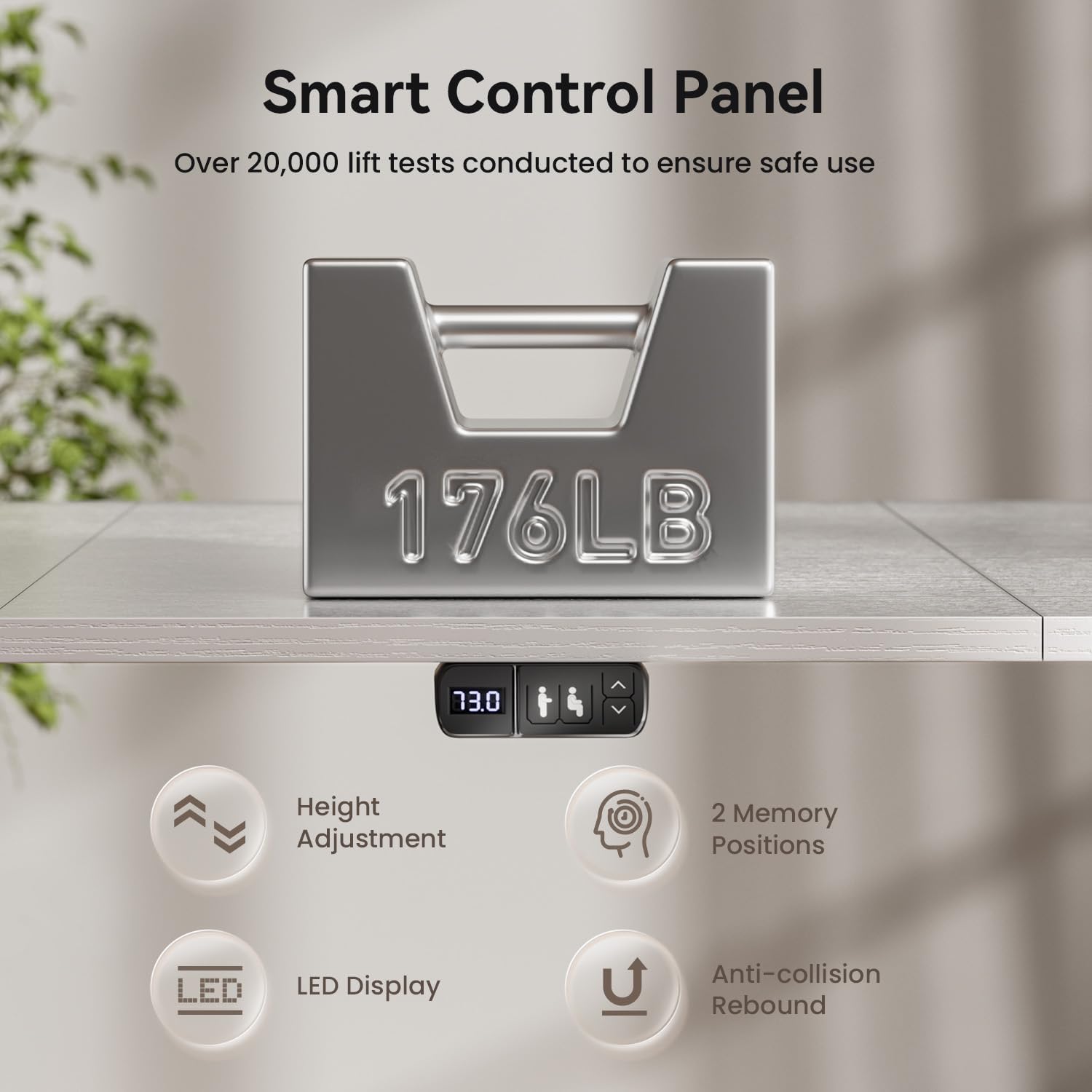 47×31.5 inches Electric Standing Desk with Drawers & Storage,  Height Adjustable Desk with Power Outlets & USB Ports, Stand Up Desk, Sit Stand Desk for Home, Office